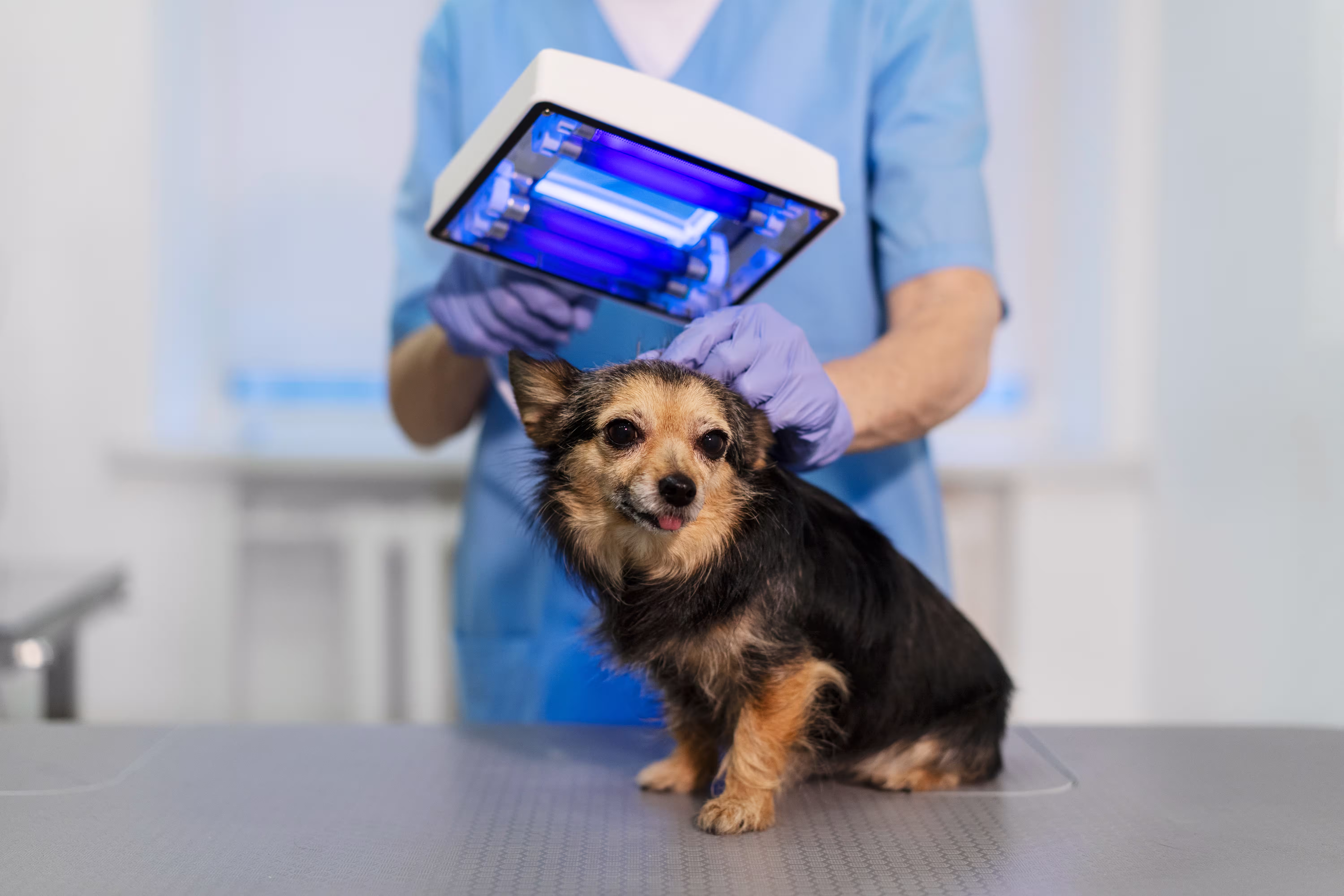 Veterinarian providing surgical care for a pet